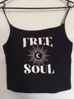 Schwarzes Crop Top, Gothic Top/Shirt "Free Soul" Nordvorpommern - Landkreis - Marlow Vorschau