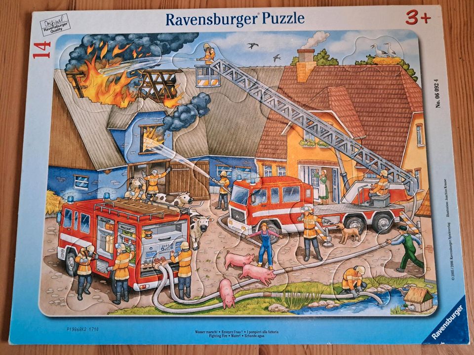 Puzzle / Feuerwehreinsatz / 14 Teile in Leipzig