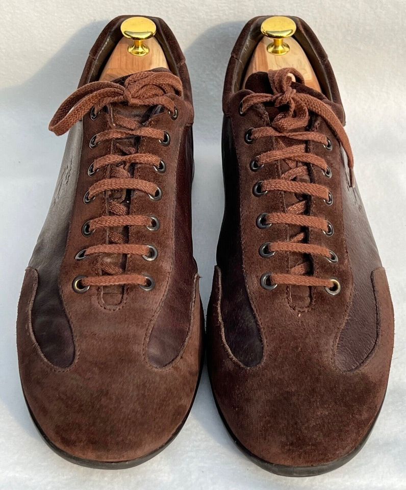 Lederschuhe Bally Moka Calf Suede Dunkelbraun Gr. 47 Sehr Gut! in Aschaffenburg