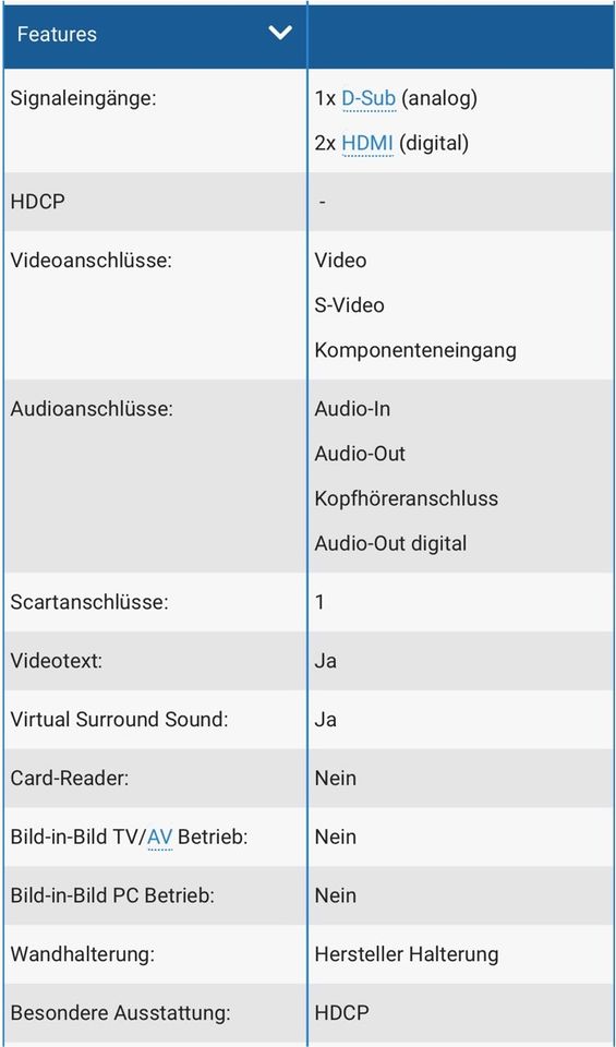 AOC TV Fernseher 22 Zoll in Neustadt am Rübenberge