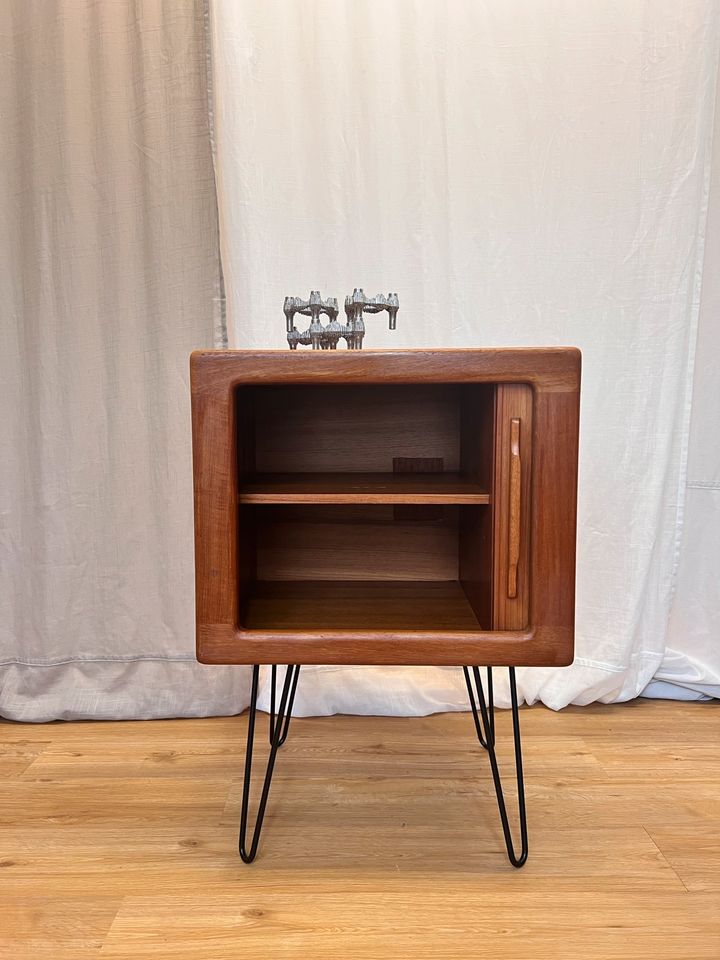 Teak Kommode Dänisch Vintage Sideboard Mid Century Cube 70er in Hamburg