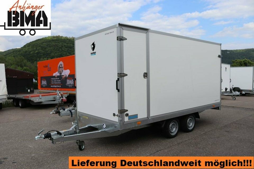 Kofferanhänger Hapert Sapphire Hochlader 2700kg 405x180x180 NEU in Mühlhausen im Täle