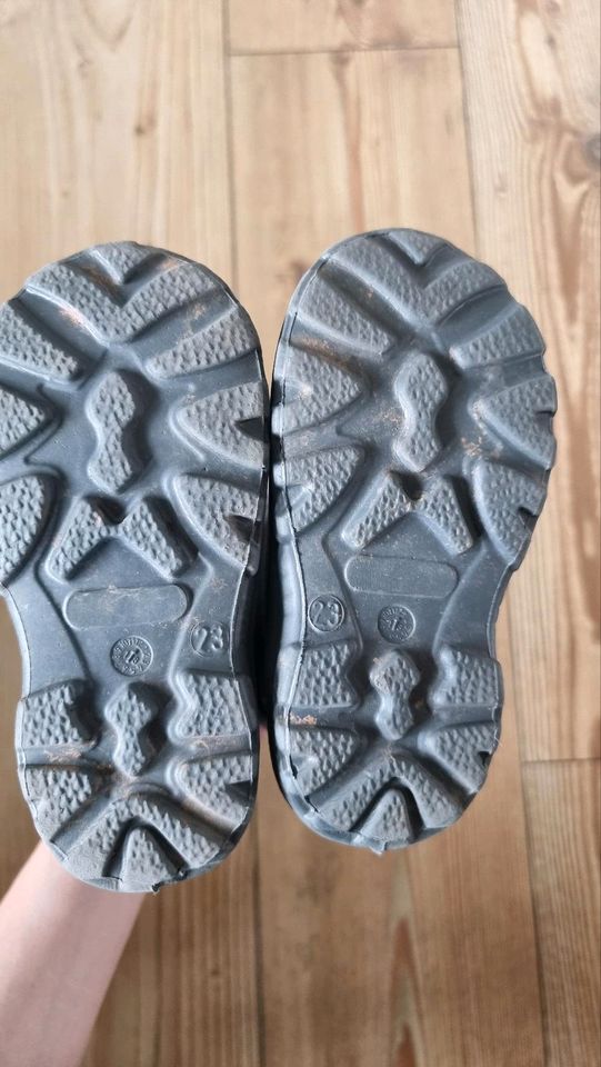 Gummistiefel Grau, Gr 23, mit Innenfuttersocke zum rausnehmen in Kassel