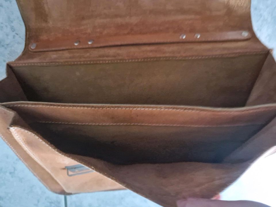 Aktentasche Leder Vintage Schultasche in Köln