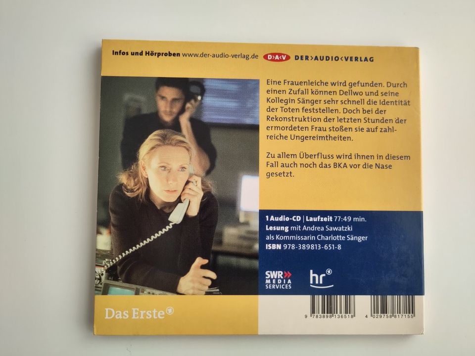 Tatort – Frauenmorde / Hörbuch auf CD, sehr gut / Andrea Sawatzki in Hamburg