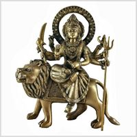 Durga auf Löwe 33,1cm 6,3kg Messing Saraswati Shakti Lakshmi Hamburg-Mitte - Hamburg Billbrook Vorschau