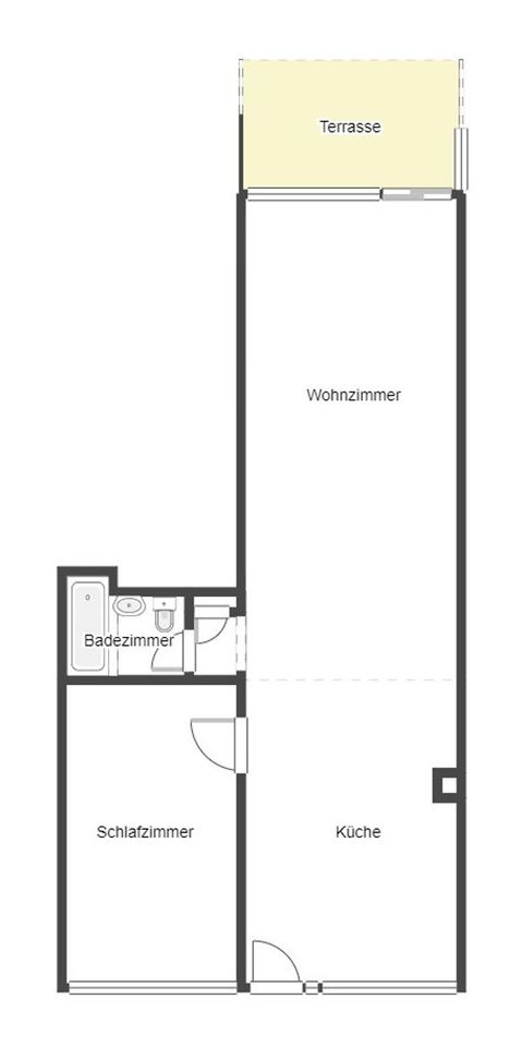 Attraktive 2-Zimmer-Wohnung: Zeitloser Charme, Terrasse und zentrale Lage in Kerpen