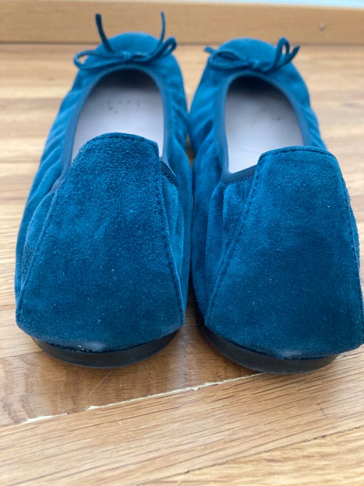 Ballerina von Pretty Ballerinas 37,5 blau, Nubuk Leder in Gütersloh