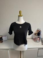 Adidas Crop T-Shirt Größe M schwarz Hessen - Niestetal Vorschau