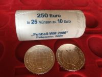 Münzen 10 € Euro FIFA Fußball WM 2005 Rolle Silber 17€ pro Stück Sachsen-Anhalt - Eisleben Vorschau