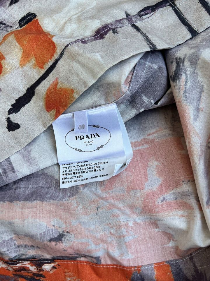 PRADA - Bedrucktes Hemd aus Baumwoll-Popeline, IT 40, Neu in Düsseldorf