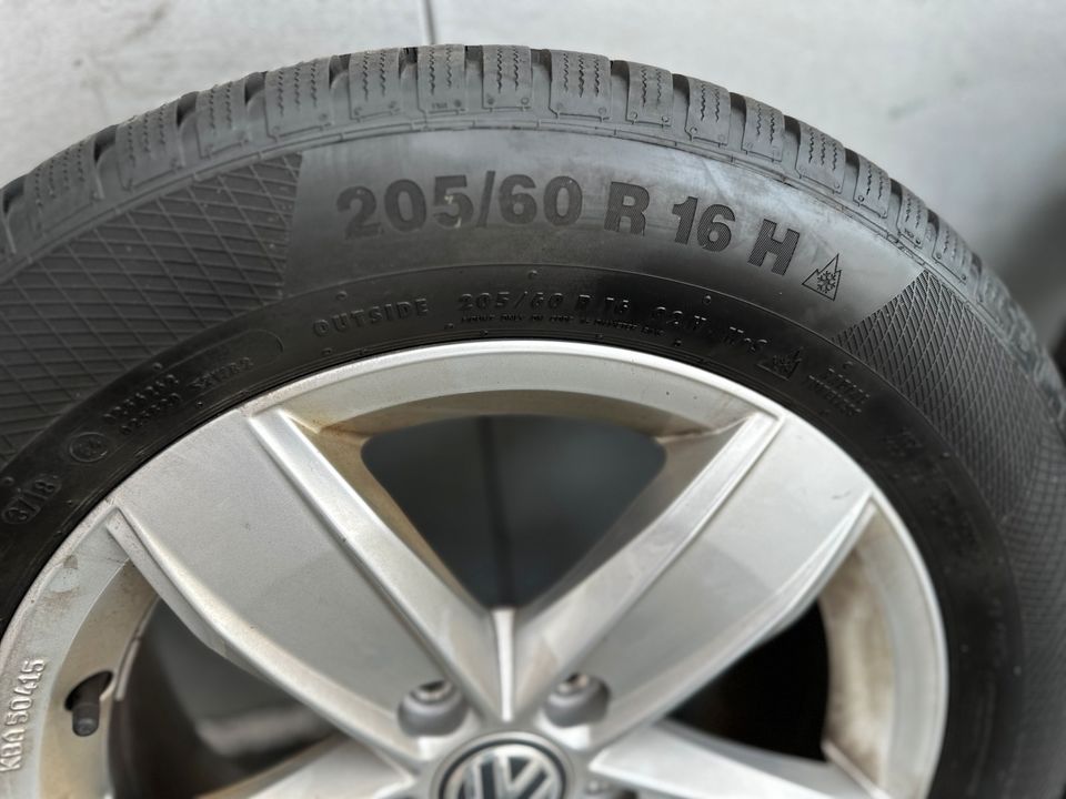 4x originale VW T-Roc Corvara Alu Winter 205/60R16 92H in Sindelfingen