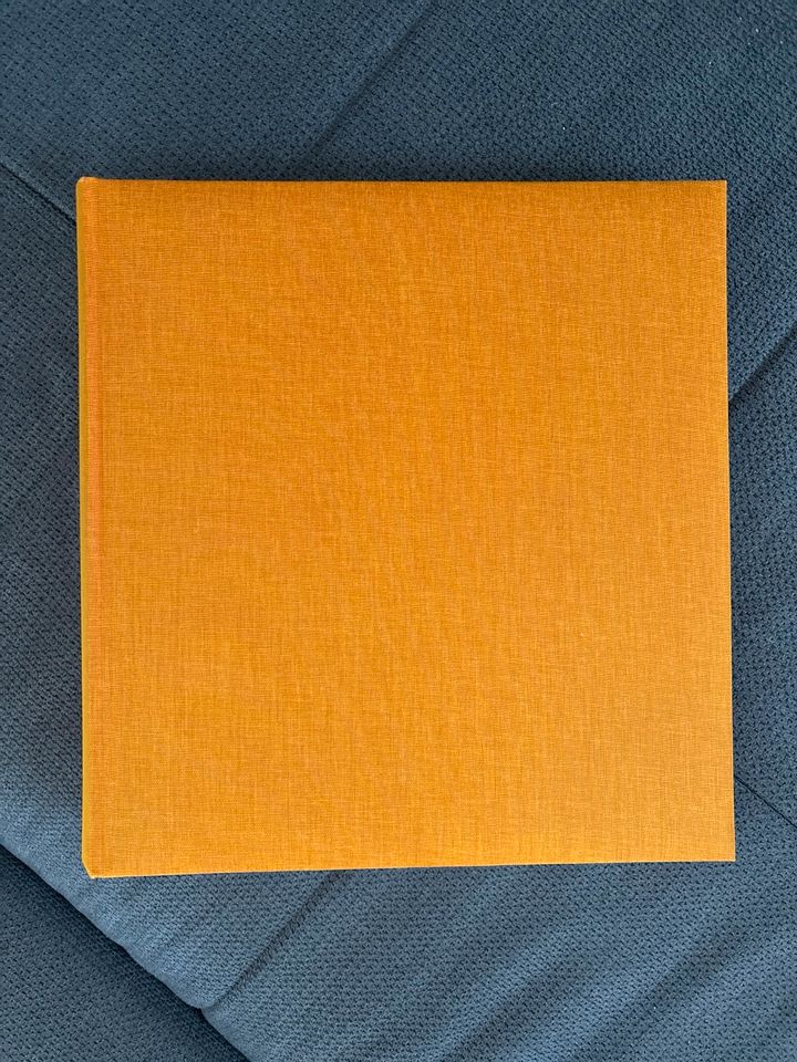 NEU Fotobuch 30x31 Gästebuch Babybuch Hochzeit Orange Leine Stoff in Hamburg