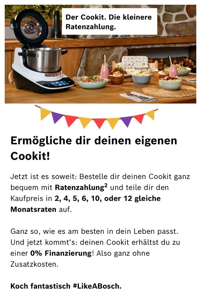 Bosch Cookit  - der Testsieger in Dülmen
