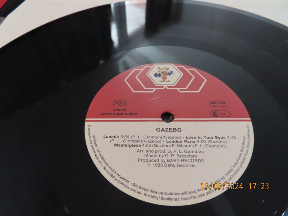 O105 - Gazebo – I Like Chopin -  Italo-Disco, Synth-pop LP in Elmshorn