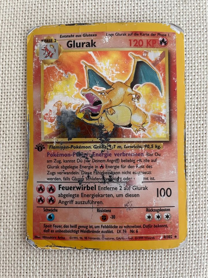 Glurak/Charizard 1.Edition, Base Set in Balingen