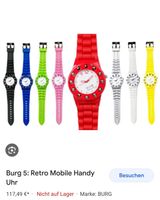 Armbanduhr Burg 5 retro Mobile SIM Watch rot Düsseldorf - Unterbach Vorschau