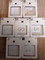 SET 7 Paar HEMA 925Silber Ohrstecker/-ringe teilw vergoldet OVP Nordrhein-Westfalen - Neuss Vorschau