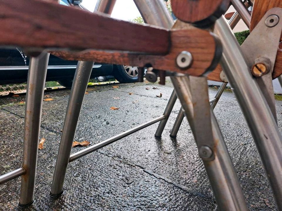 Teak Ploß Queens Garden mit Edelstahl Füßen Gartenstühle in Berlin