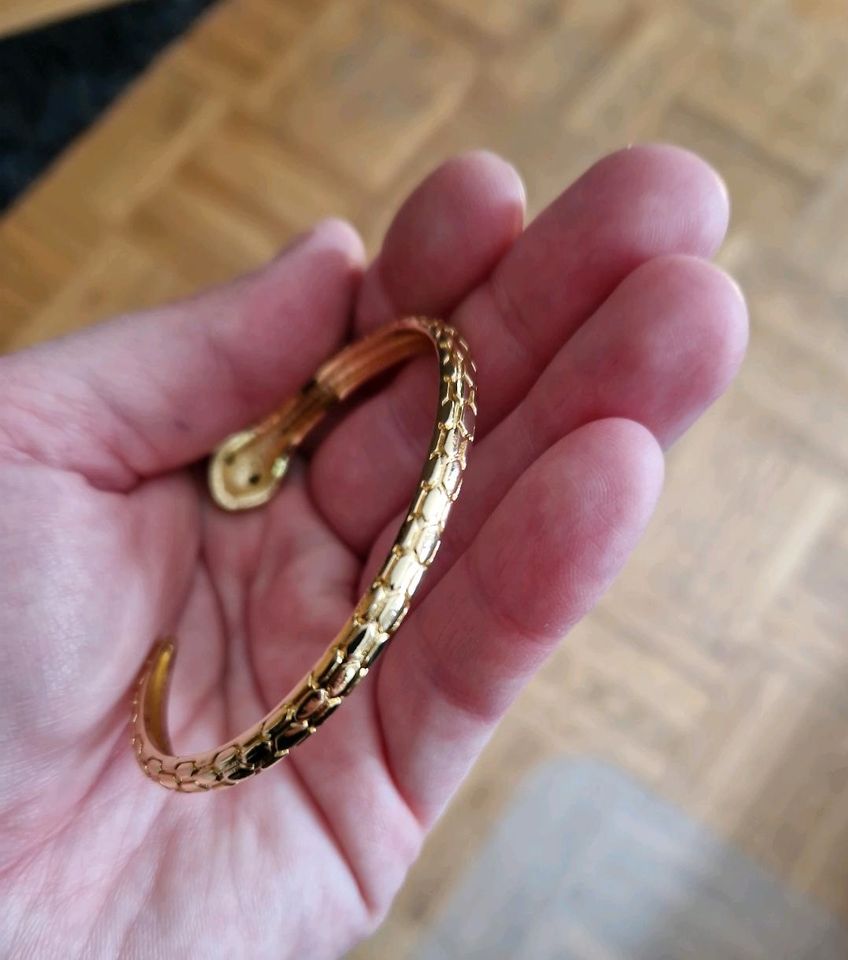 Schlange Messing armreif Gold Ornament orientalisch schmuck snake in Reutlingen