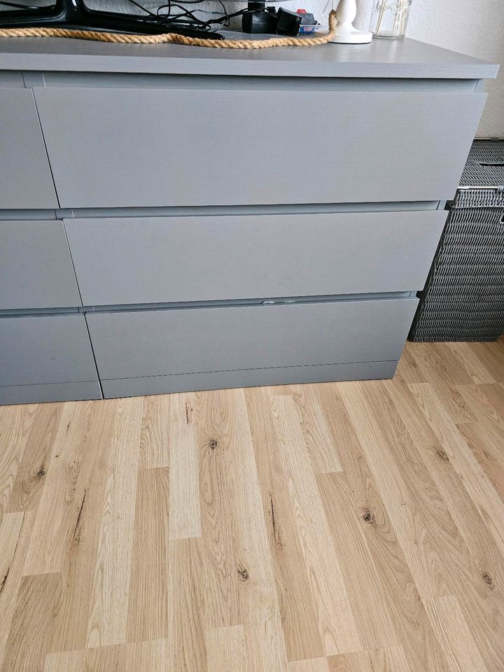 Ikea Malm Kommode grau 6 Schubladen in Lüdenscheid
