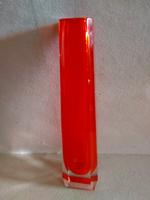 Vase Blumenvase VEB Kunst-Glas Wasungen DDR Glasvase rot Dickglas Thüringen - Ritschenhausen Vorschau