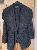 warme Damenjacke von manguun, Größe 44, schwarz melliert, Knöpfe, Bayern - Wiesentheid Vorschau