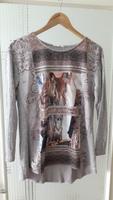 beige/hellbraun/goldfarbenes Shirt, ethno Gr. 36, wie neu Bayern - Lichtenfels Vorschau