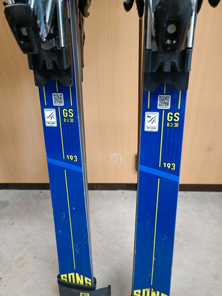 Salomon GS FIS Rennski193cm mit Bindung in Iggensbach