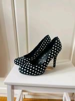 Pumps schwarz/weiß gepunktet Größe 40 *TOP* Höhe 11cm Schleswig-Holstein - Reinbek Vorschau