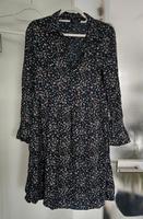 Kleid von Gina Gr 34/36 dunkelblau geblümt Hessen - Rödermark Vorschau