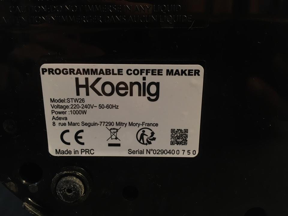HKoenig Kaffeemaschine STW26 defekt Ersatzteile Kanne Filter in Schwäbisch Hall