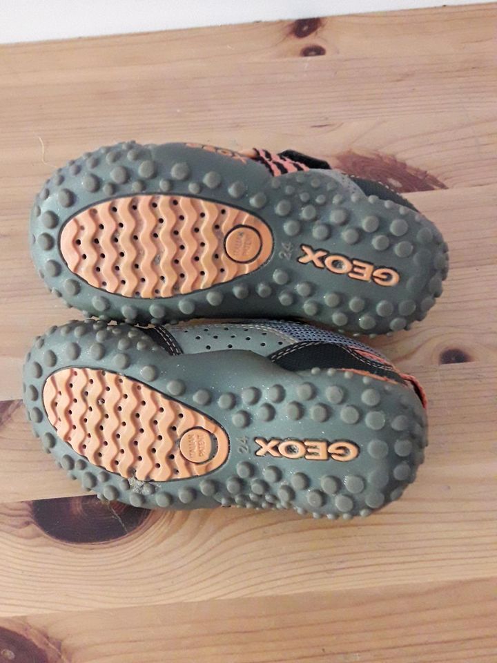 Geox 24 Sportschuhe atmungsaktiv Halbschuh blau orange in Gröbenzell