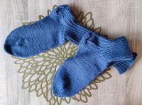 Handgestrickte Socken NEU blau Größe 46-48 Bayern - Trabitz Vorschau