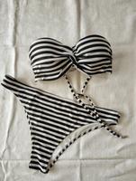Bikini - schwarz-weiß gestreift Gr.36 A (Oberteil) + Gr.40 (Hose) Sachsen - Pirna Vorschau