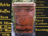 Antike Kaffee Dose - FERD. Eichhorn - Rösterei - Brauchschweig Niedersachsen - Lemgow Vorschau