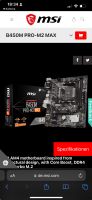 AMD Motherboard B450M PRO-M2 MAX Nordrhein-Westfalen - Schermbeck Vorschau