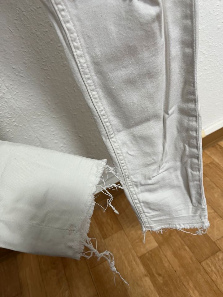 Weiß Skinny Jeans Regular Waist in Rastenberg