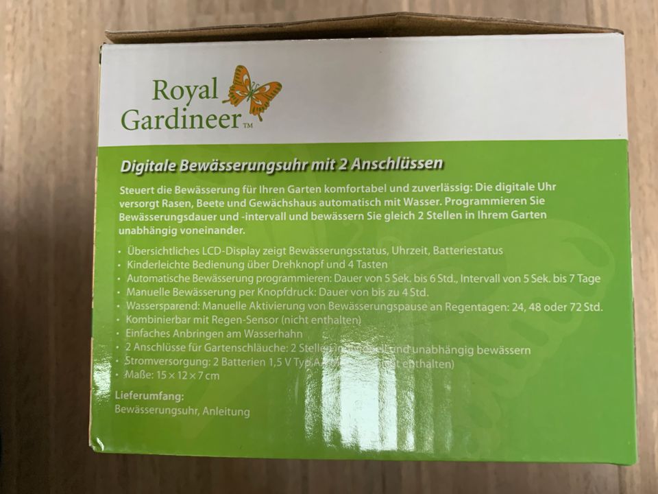 Digitale Bewässerungsuhr mit Regen & Boden-Feuchtigkeitsmesser in Karlsruhe