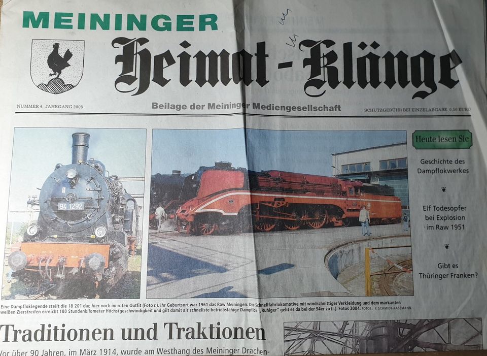 Wendezeit DDR Thüringen Franken Zeitungen in Schliersee