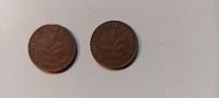 2x 2Pfennig Münzen(1950 und 1958) Niedersachsen - Bockenem Vorschau