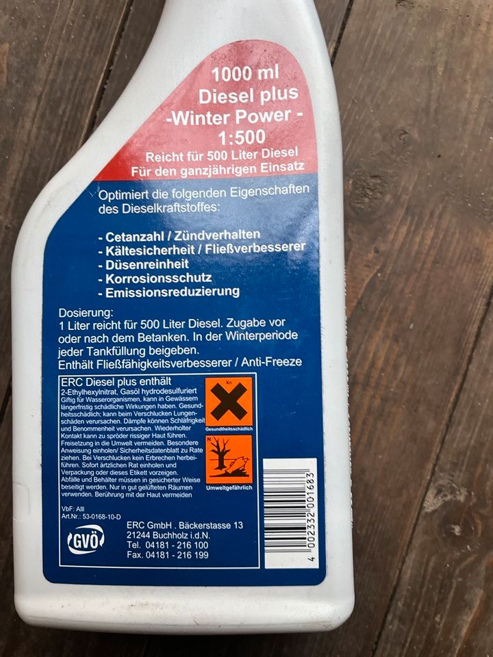 Diesel plus Additiv ERC in Dassendorf