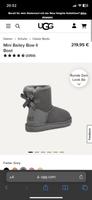 UGG Boots W Mini Bailey Bow II grau Größe 36 Sachsen - Lößnitz Vorschau