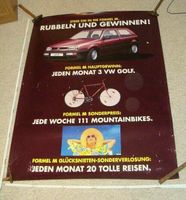 Plakat VW Golf , Formel M, Mountainbikes gewinnen Brandenburg - Rauen Vorschau