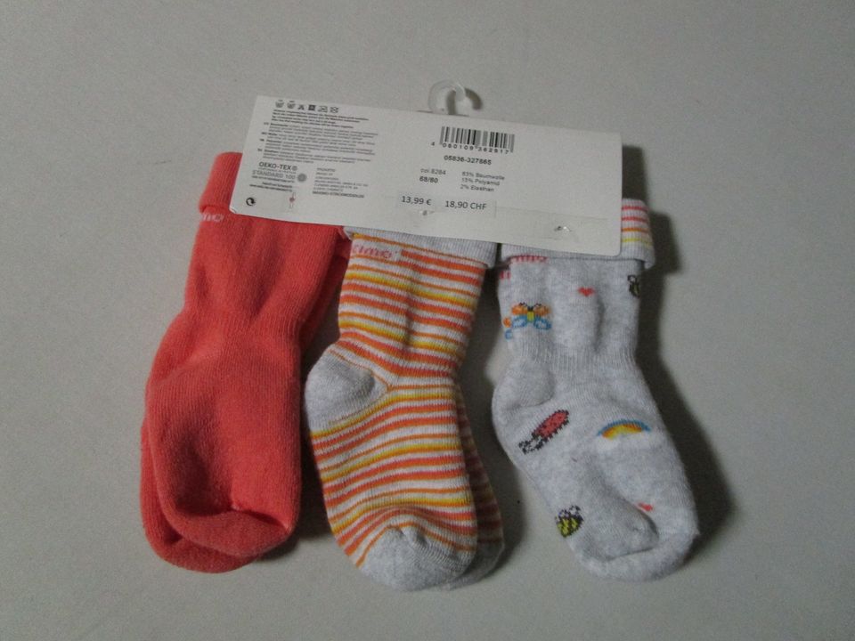 3er Pack Babysocken von Maximo Gr. 68/80 in Neukirch (bei Königsbrück)