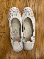 Leder Balerina Schuhe mit Blumen Bayern - Pöttmes Vorschau