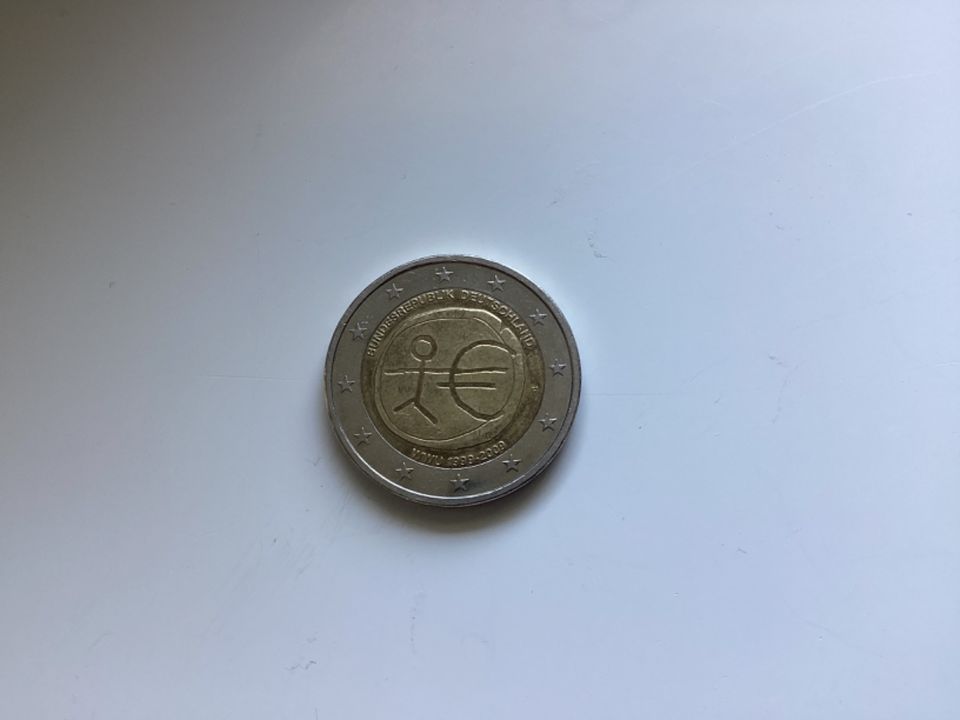 2 Euro Strichmänchen Buchstabe F in Beelen