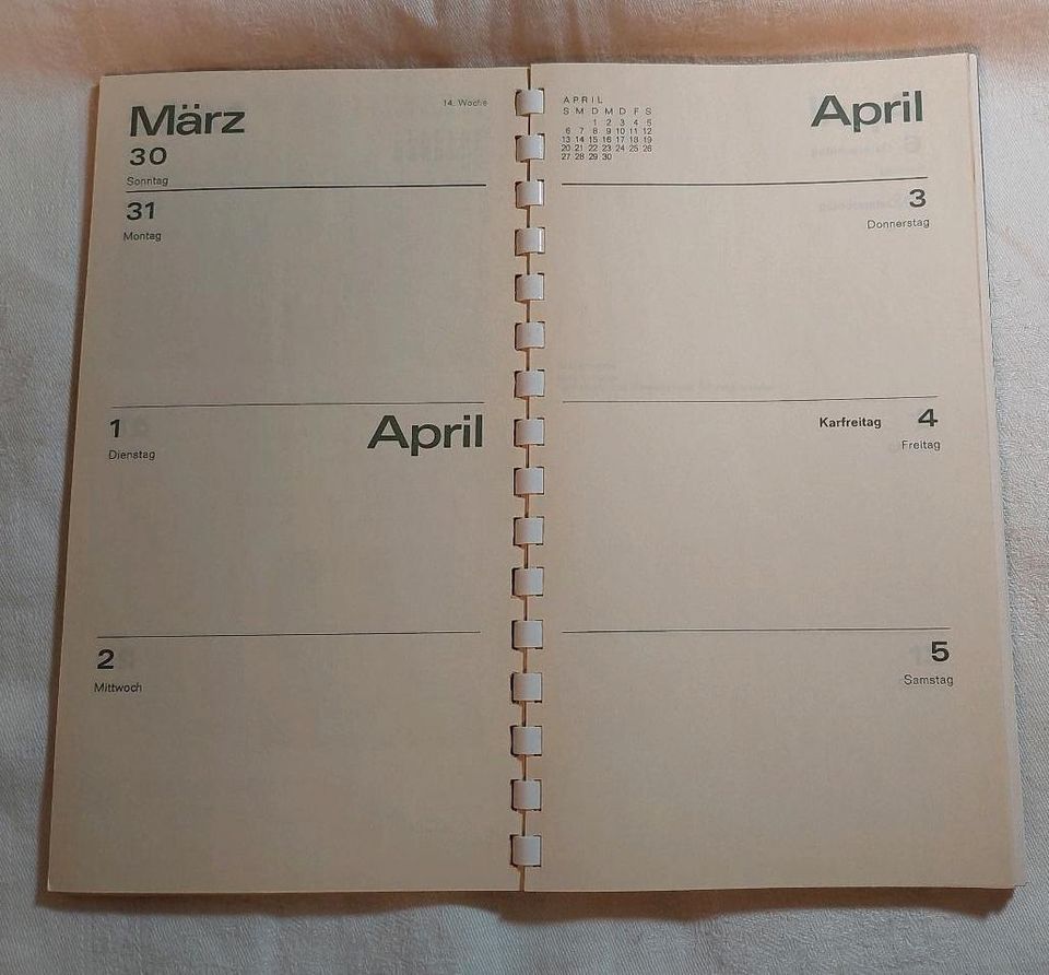 Werbung, B.A.T, Alter Kalender von 1969 in Fürth