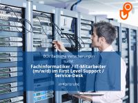 Fachinformatiker / IT-Mitarbeiter (m/w/d) im First Level Support Baden-Württemberg - Karlsruhe Vorschau