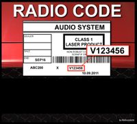 RADIO CODE Ford V Code SONY 6000 CD Radio Code Key Unlock Decode Hamburg-Nord - Hamburg Winterhude Vorschau